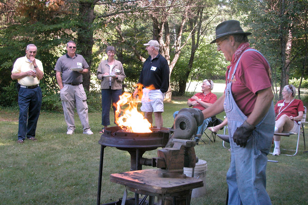Learning in Retirement blacksmith event