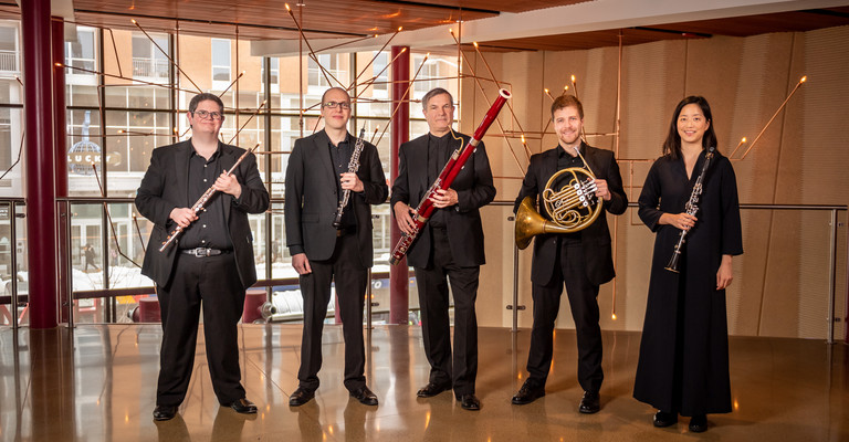 Members of Wingra, wind quintet