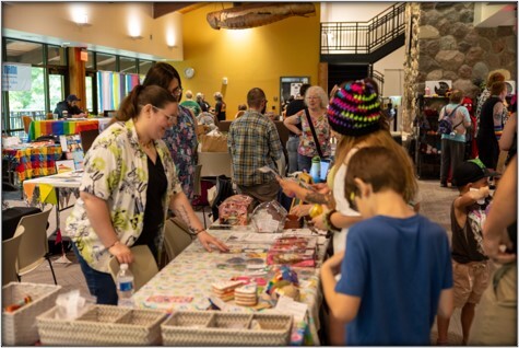 Participants celebrated at last year’s Northwoods Pride Festival.