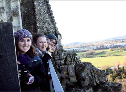 Students in London on International Study trip